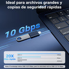 USB C to USB 3.2 Adapter Zinc Alloy Type C Male to USB Female OTG Converter Compatible with Laptops Phones Tablets