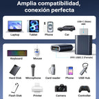 USB C to USB 3.2 Adapter Zinc Alloy Type C Male to USB Female OTG Converter Compatible with Laptops Phones Tablets