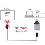 USB C to Mini DisplayPort Adapter 4K 60Hz Type C Female to Mini DP Male Video Converter with PD Charging for MacBook Pro XPS Surface Monitor Projector