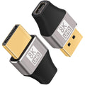 8K DisplayPort 1.4 Male to Mini DisplayPort Female Adapter Bidirectional Mini DP to DP Connector for Thunderbolt 2 Laptop Monitor TV