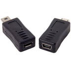 Mini / Micro USB Extension Adapter for Charging and Data Sync (Micro F to Mini M / Mini F to Micro M)