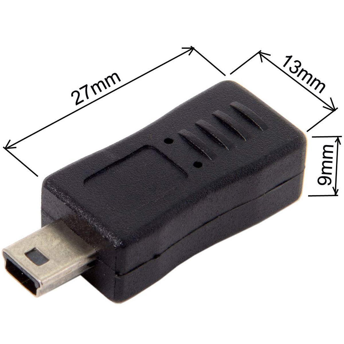 Mini / Micro USB Extension Adapter for Charging and Data Sync (Micro F to Mini M / Mini F to Micro M)