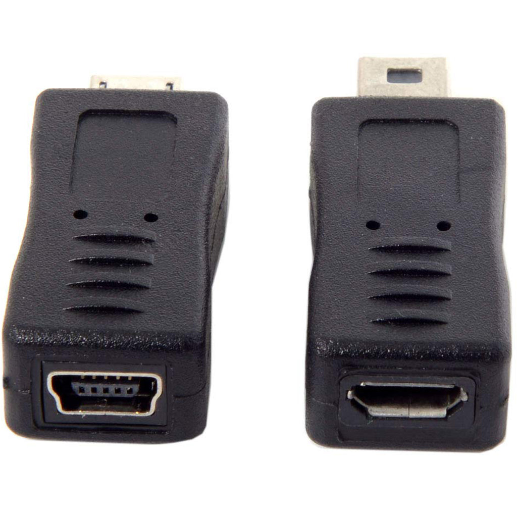 Mini / Micro USB Extension Adapter for Charging and Data Sync (Micro F to Mini M / Mini F to Micro M)