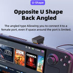 180 Degree U Shape USB C OTG to USB 3.0 Female Adapter 5Gbps Type C Male Extension Converter for Phone Tablet Flash Drive Mouse