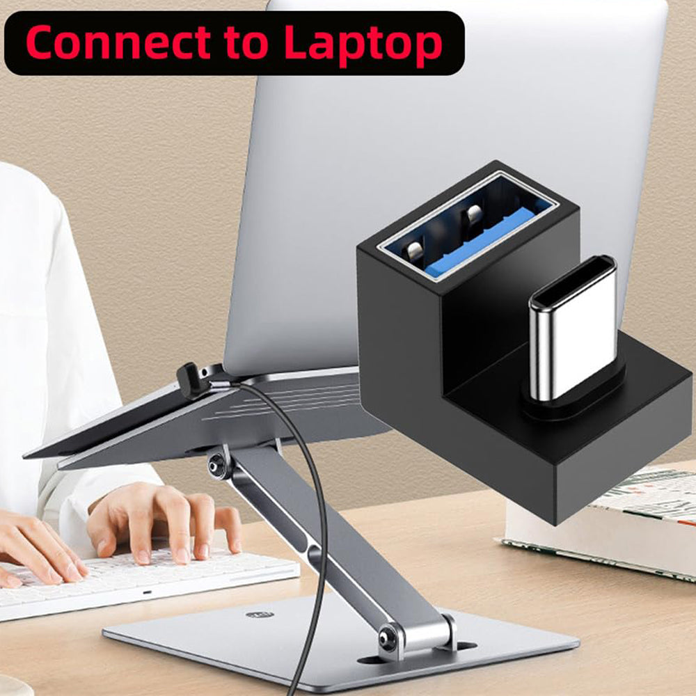 180 Degree U Shape USB C OTG to USB 3.0 Female Adapter 5Gbps Type C Male Extension Converter for Phone Tablet Flash Drive Mouse