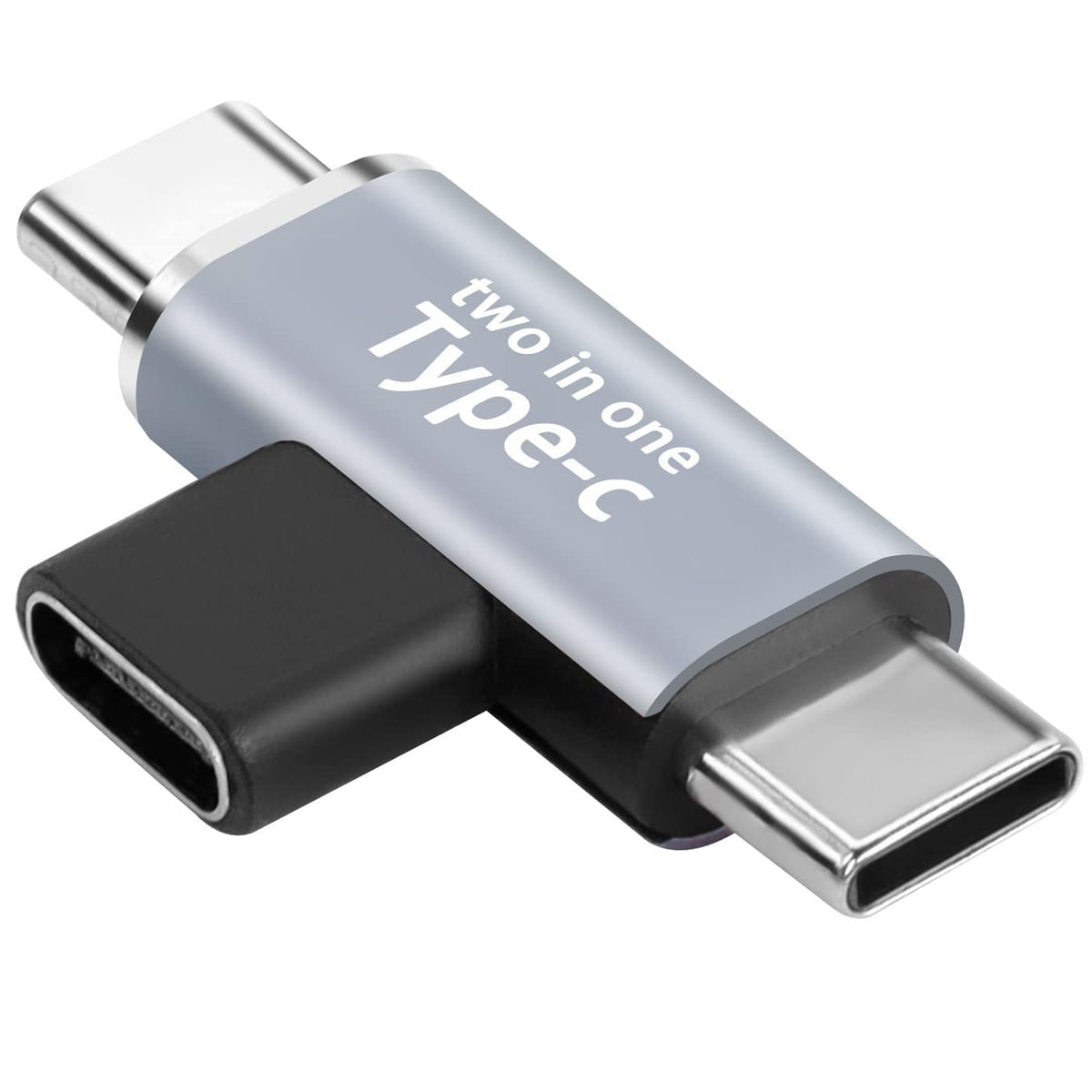 USB-C Female to Dual USB-C Male Splitter Adapter – USB 3.1 Gen 1 Data + Audio + 5V/3A Charging for USB-C Devices