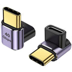 USB C 40Gbps Adapter 90 Degree Right Angle USB C Male To Female Extender 100W Fast Charging for Steam Deck Switch Laptop