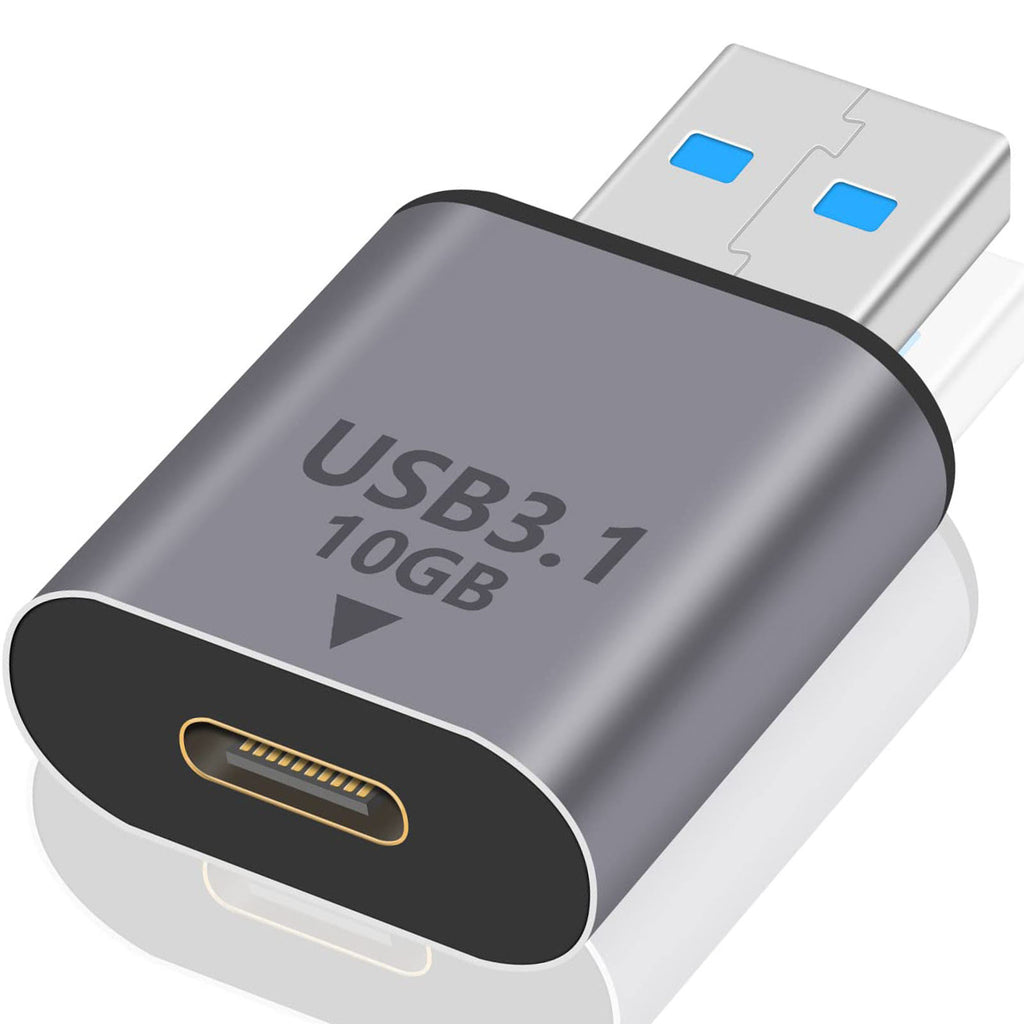 USB-C Female to USB-A Male Adapter 10Gbps USB 3.1 Gen 2 – Compatible with MacBook Pro, iPhone 15, iPad Pro, Samsung Galaxy