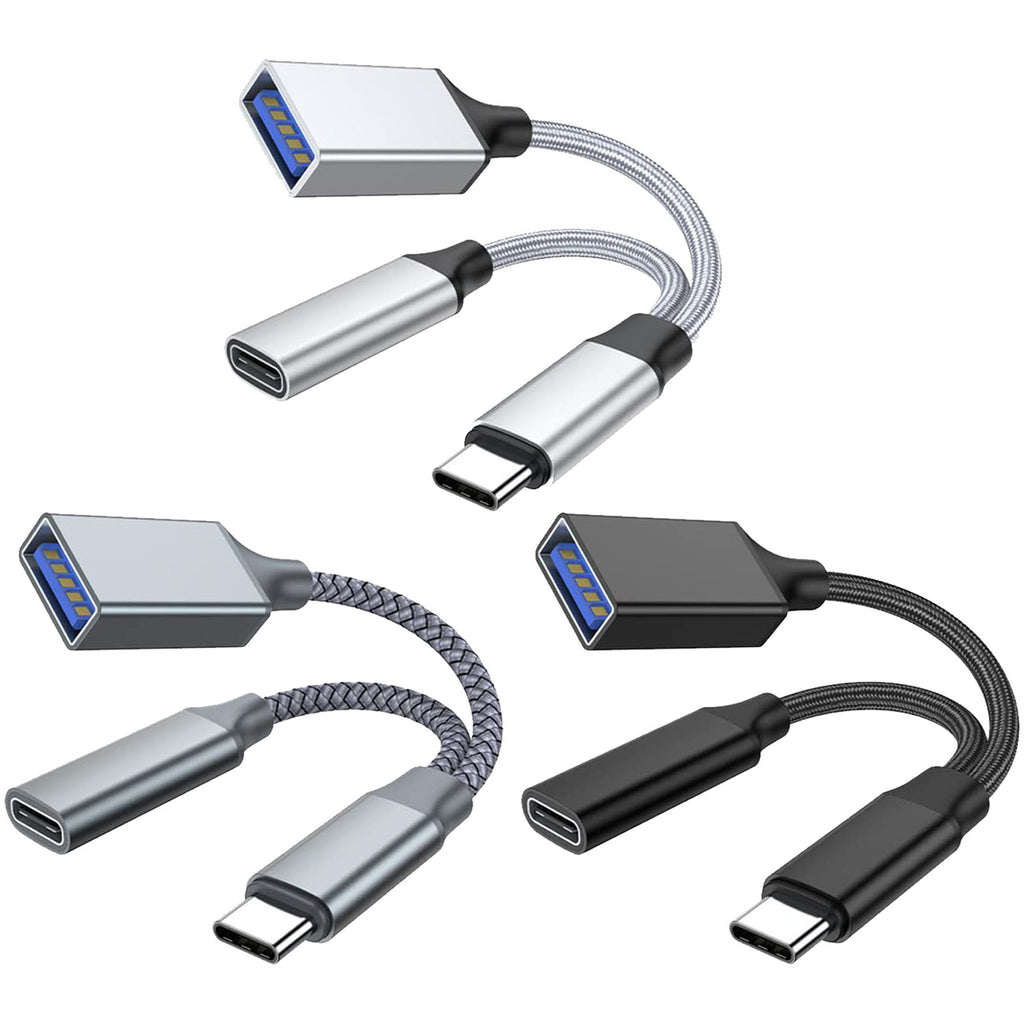 2-in-1 USB C OTG Adapter with 10W PD Charging + USB-A 2.0 Port – Compatible with iPhone 15, MacBook, Samsung Galaxy