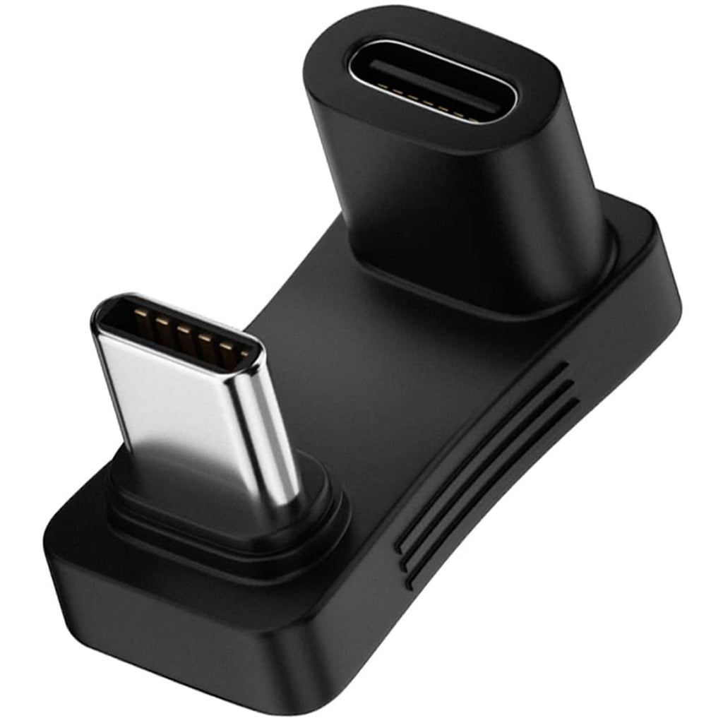 180 Degree Angle USB C Adapter 180° U Shape Male to Female 10Gbps PD 100W Adapter Compatible with Steam Deck Switch Laptop Tablet Phone and More Type C Devices