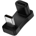 180 Degree Angle USB C Adapter 180° U Shape Male to Female 10Gbps PD 100W Adapter Compatible with Steam Deck Switch Laptop Tablet Phone and More Type C Devices
