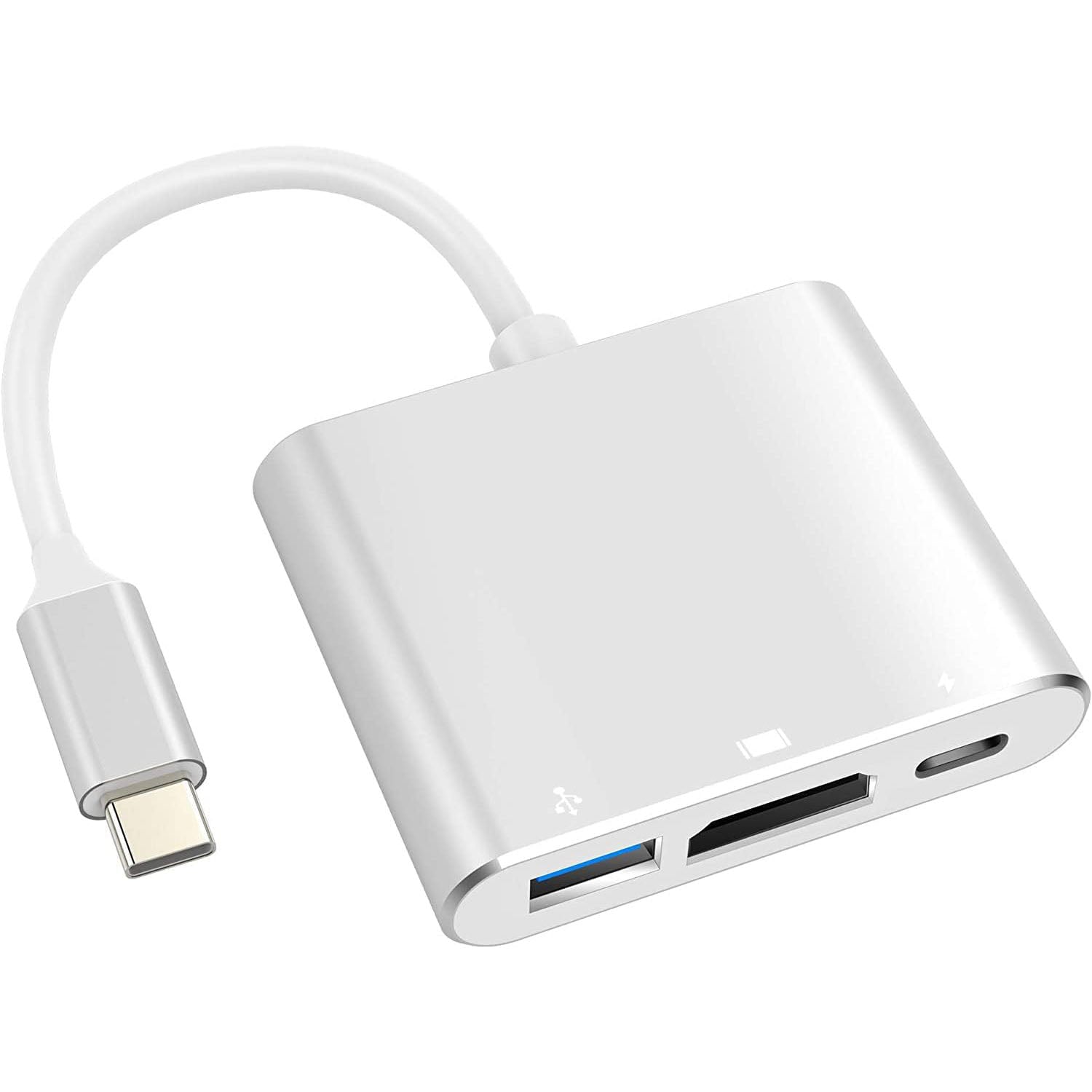USB C to HDTV Adapter USB Type C Adapter Multiport AV Converter with 4K HDTV Output C Port & 3.0 Fasting Charging Port Compatible for MacBook Pro MacBook Air 2019/2018 iPad Pro 2019