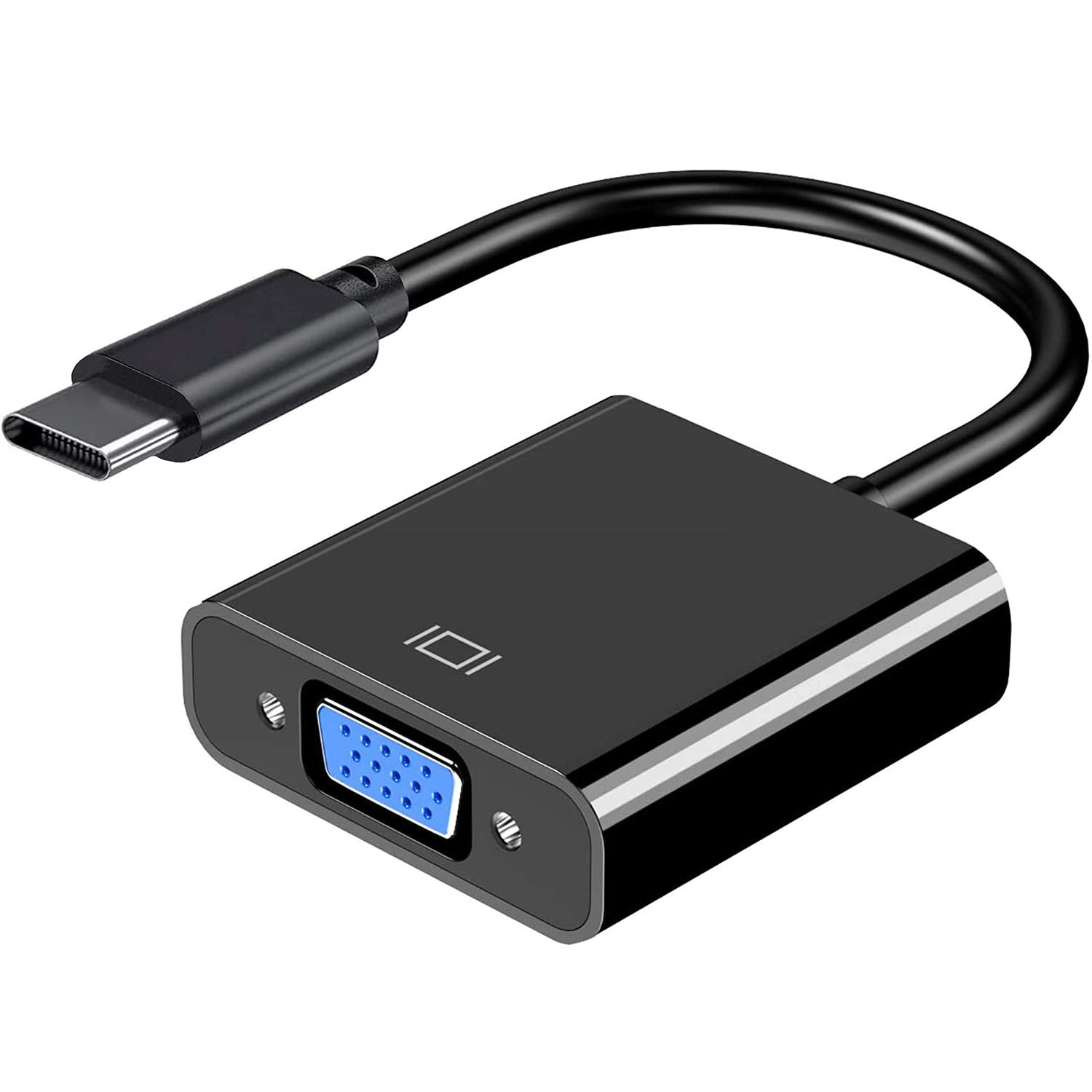 USB C to VGA Adapter | 1080P@60Hz Multi-Display Converter for MacBook Pro iPad Chromebook Surface