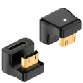 Mini HDMI-Compatible Male to Female Adapter Up & Down Angle – 8K@60Hz 4K@120Hz 48Gbps for Camera Camcorder Laptop Tablet