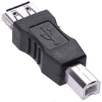 USB Type B Male to USB-A Female Adapter USB 2.0 480Mbps Plug and Play Compatible with Printer Scanner Fax Machine PC Laptop