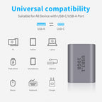 USB-A Female to USB-C Female Adapter 10Gbps Bi-Directional USB 3.1 Gen 2 OTG – Compatible with MacBook Pro, iPhone 15, iPad Pro