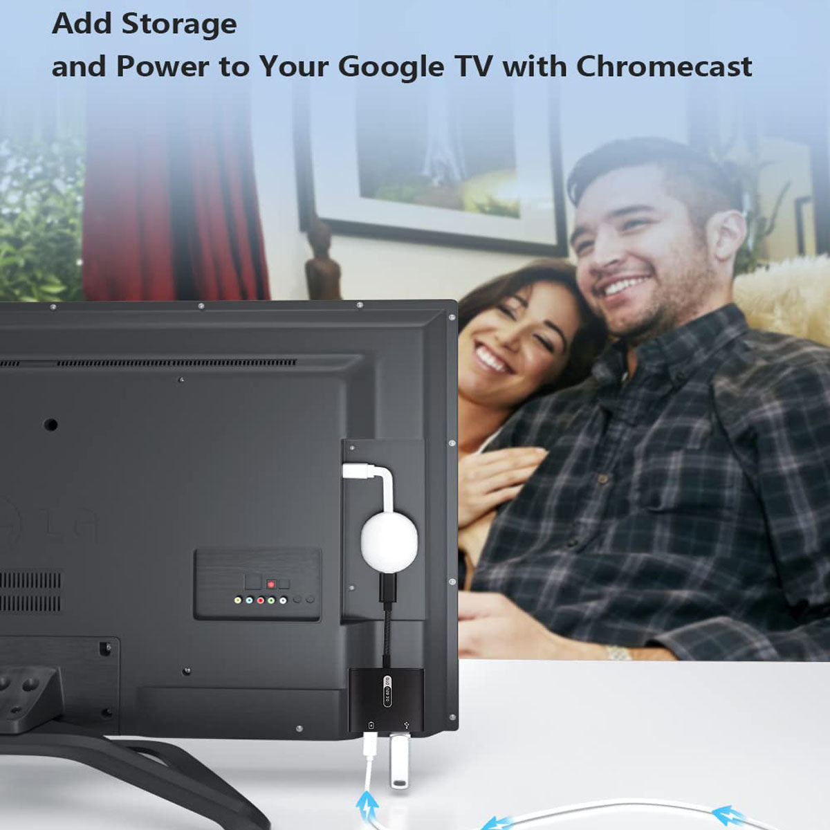 USB-C 2-in-1 OTG Adapter with 60W PD Charging – USB-A 3.0 Aluminum Alloy Nylon Braided 12.5cm for USB-C Devices Black Gray