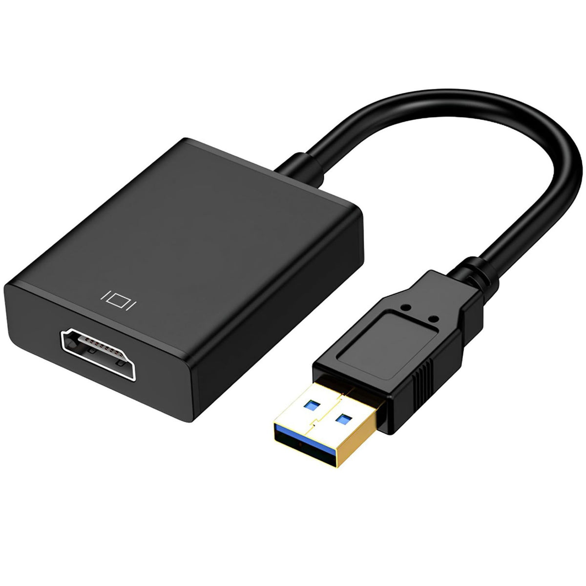 USB to HDMI Adapter 1080P with Built-in Driver – USB 3.0/2.0 to HDMI 1.3b Converter for Windows 7/8 Mac OS X Monitor TV Projector