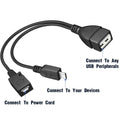 Micro USB OTG Cable with Power Supply 2-in-1 Adapter – Compatible with Fire TV Stick 4K, PlayStation Classic, Chromecast, Raspberry Pi