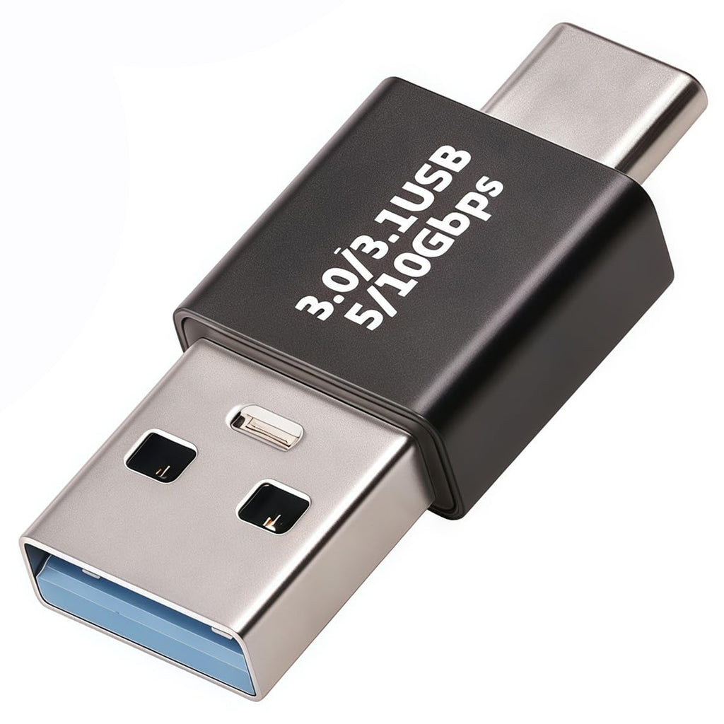 USB 3.0/3.1 Male to USB-C Male Adapter OTG 3.0/3.1 USB A to Type-C Adapter Fast Data Transfer up to Gen2 10Gbps USB C Connector Connection or Data Cable Extension