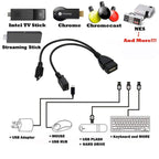 Micro USB OTG Cable 20cm – Power Enabled USB Adapter for Fire Stick 4K/4K Max/Cube/Lite, Android & Windows OTG Devices