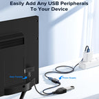Micro USB OTG Cable with Power Supply 2-in-1 Adapter – Compatible with Fire TV Stick 4K, PlayStation Classic, Chromecast, Raspberry Pi