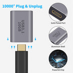 USB-A Female to USB-C Female Adapter 10Gbps Bi-Directional USB 3.1 Gen 2 OTG – Compatible with MacBook Pro, iPhone 15, iPad Pro