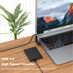 USB-C Male to USB-A Female Adapter 90° Up-Down Angle – USB 3.0 5Gbps 15W Aluminum Alloy with Lanyard Hole for USB-C Devices