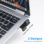 USB 3.1 90 Degree Up/Down Angle Adapter USB-A Male to USB-A Female Right Angle Coupler – Compatible with PC Laptop USB Hub