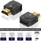 HDMI-Compatible Male to Mini HDMI-Compatible Female Adapter – 8K@60Hz 4K@120Hz 48Gbps LED for Camera Laptop Monitor TV