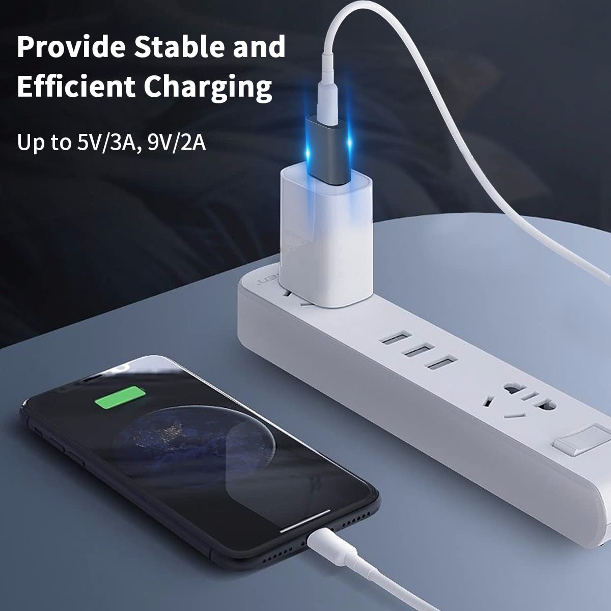 USB-C Female to USB-A Male Adapter 10Gbps USB 3.1 Gen 2 – Compatible with MacBook Pro, iPhone 15, iPad Pro, Samsung Galaxy