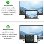 USB C to VGA Adapter | 1080P@60Hz Multi-Display Converter for MacBook Pro iPad Chromebook Surface