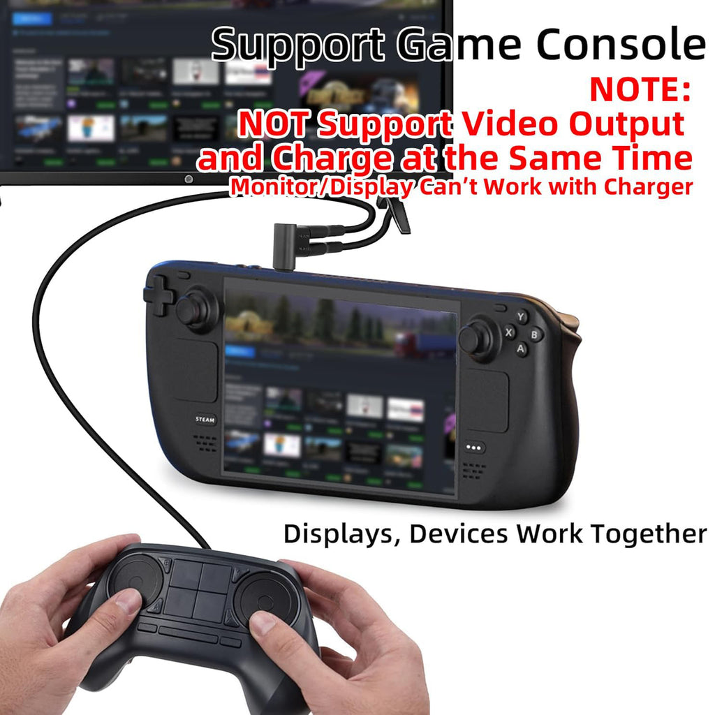 USB Type C Splitter 1 to 2 Ports Supports 10Gbps Data Transfer 4K@60Hz Video Output Easy to Carry