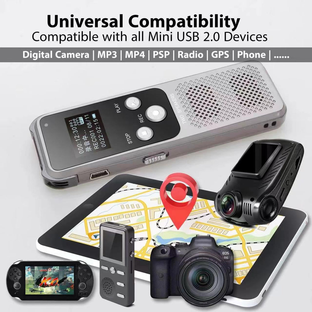 Mini USB to USB-C Adapter Mini USB 2.0 Male to Type-C Female – Compatible with PS3 Controller GoPro Digital Camera Dash Cam GPS