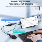 Micro USB OTG Cable with Power Supply 2-in-1 Adapter – Compatible with Fire TV Stick 4K, PlayStation Classic, Chromecast, Raspberry Pi