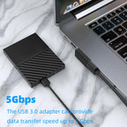 90 Degree USB-A Male to Female Adapter Left & Right Angle – USB 3.0 5Gbps 15W Charging Aluminum for PC Laptop Charger Power Bank