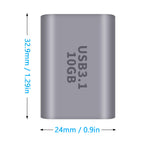 USB-A Female to USB-C Female Adapter 10Gbps Bi-Directional USB 3.1 Gen 2 OTG – Compatible with MacBook Pro, iPhone 15, iPad Pro