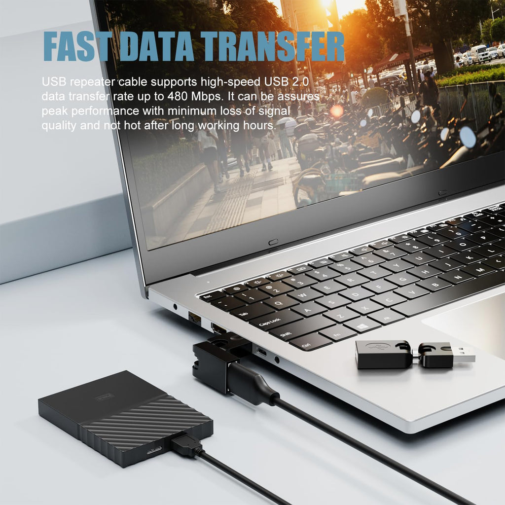 360° Rotating USB 2.0 Male to Female Adapter 90° Foldable Extension Converter – Compatible with Laptop, PC, TV, Hard Drive