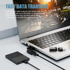 360° Rotating USB 2.0 Male to Female Adapter 90° Foldable Extension Converter – Compatible with Laptop, PC, TV, Hard Drive