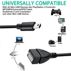 USB A Female to Mini USB 5-Pin Male OTG Cable Adapter 15cm – Compatible with Digital Camera MP3 MP4 GPS
