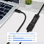 USB 3.0 Male to Female Extension Adapter USB-A Extender Connector Compatible with PC Laptop Flash Drive Wireless Mouse Keyboard