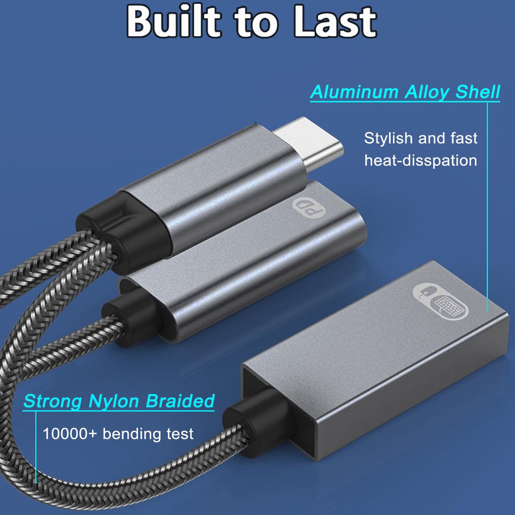 2-in-1 USB C OTG Adapter 60W PD Charging + USB 3.0 Port – Compatible with iPhone 15, MacBook Pro, Samsung Galaxy