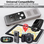 USB-C to Mini USB Adapter Type-C Female to Mini USB 2.0 Male – Compatible with GoPro Hero PS3 Controller Digital Camera Dash Cam GPS