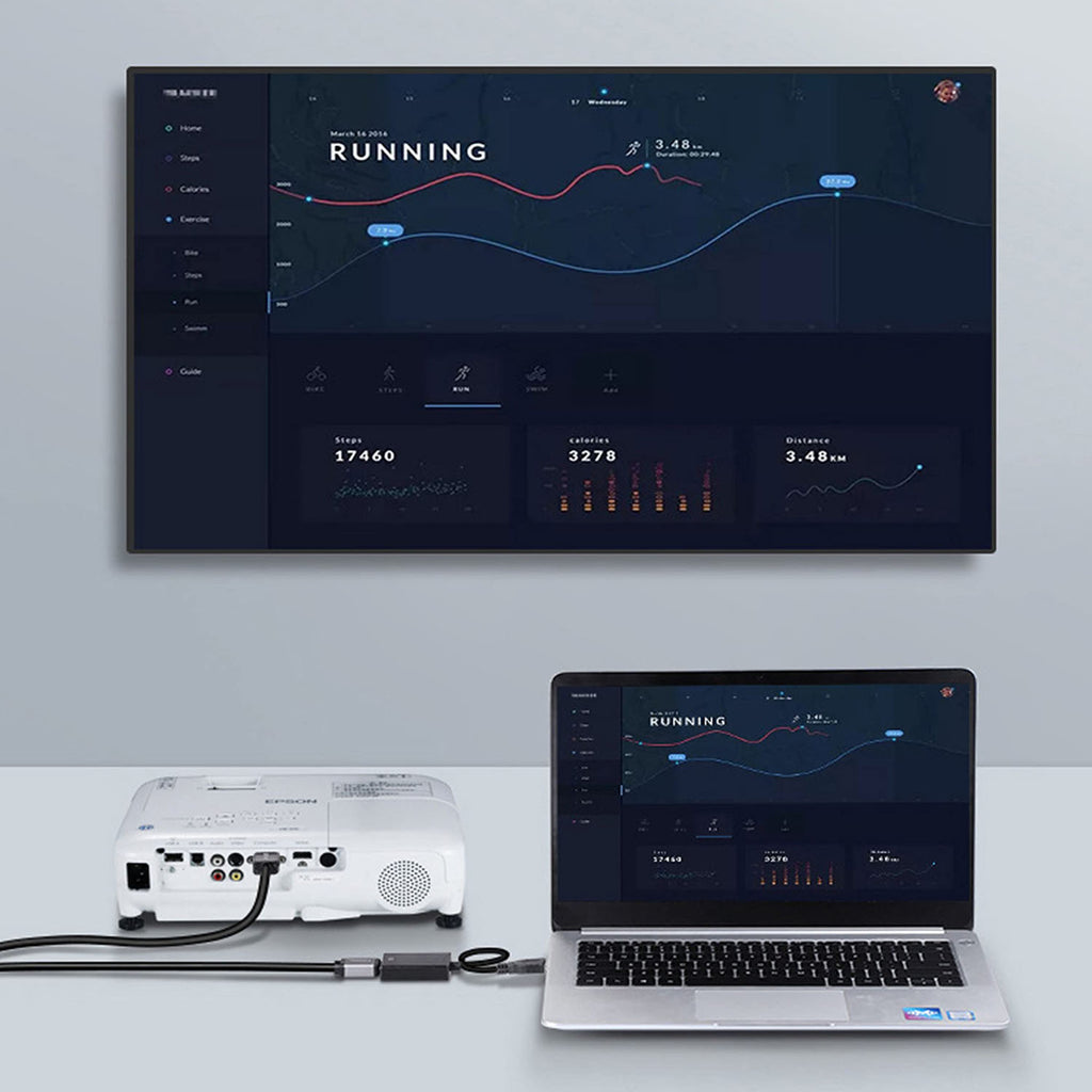 USB C to VGA Adapter | 1080P@60Hz Multi-Display Converter for MacBook Pro iPad Chromebook Surface