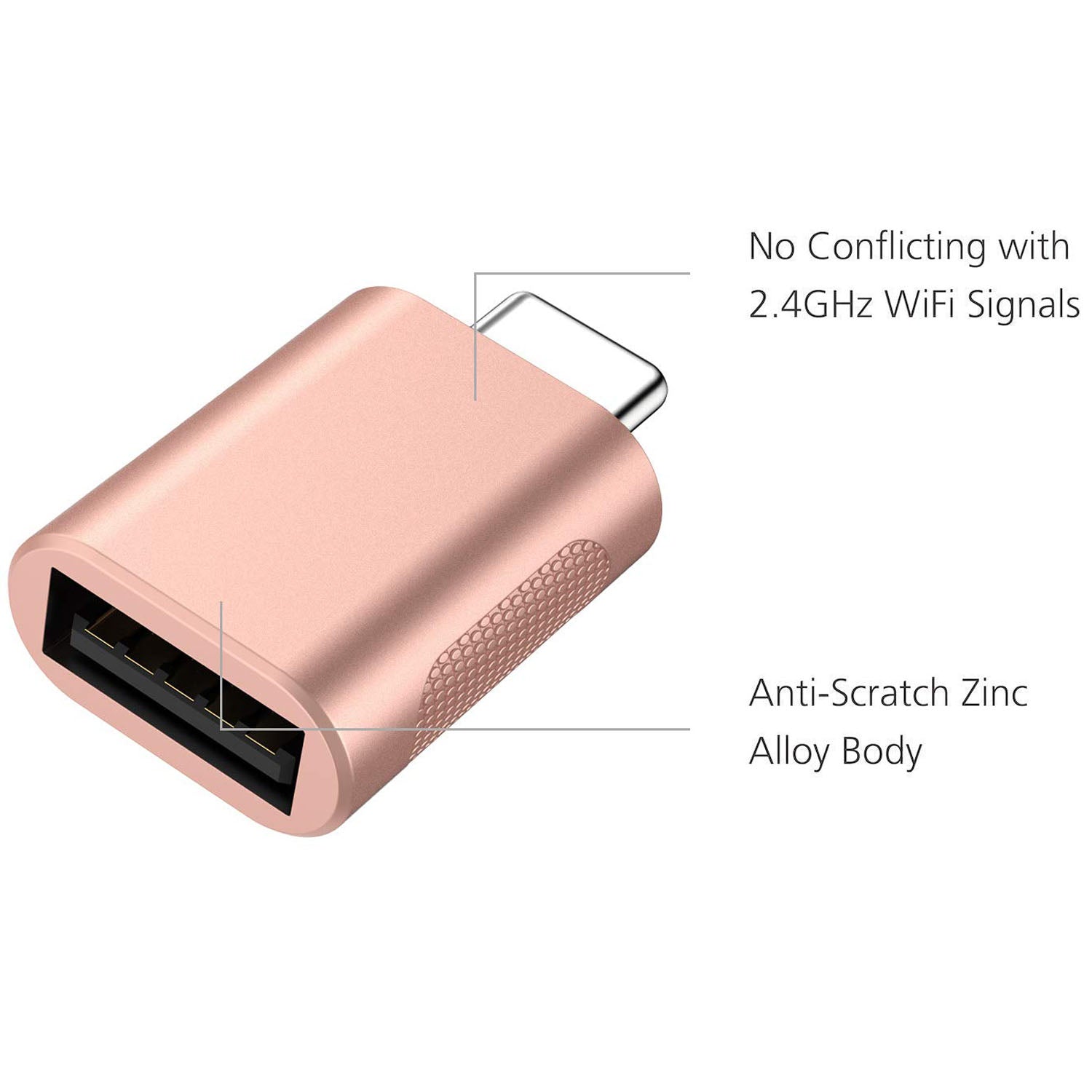 USB-C to USB 3.2 Gen 2 Adapter 10Gbps OTG – Compatible with MacBook Pro, MacBook Air, iPad Pro, Samsung Galaxy, Nintendo Switch