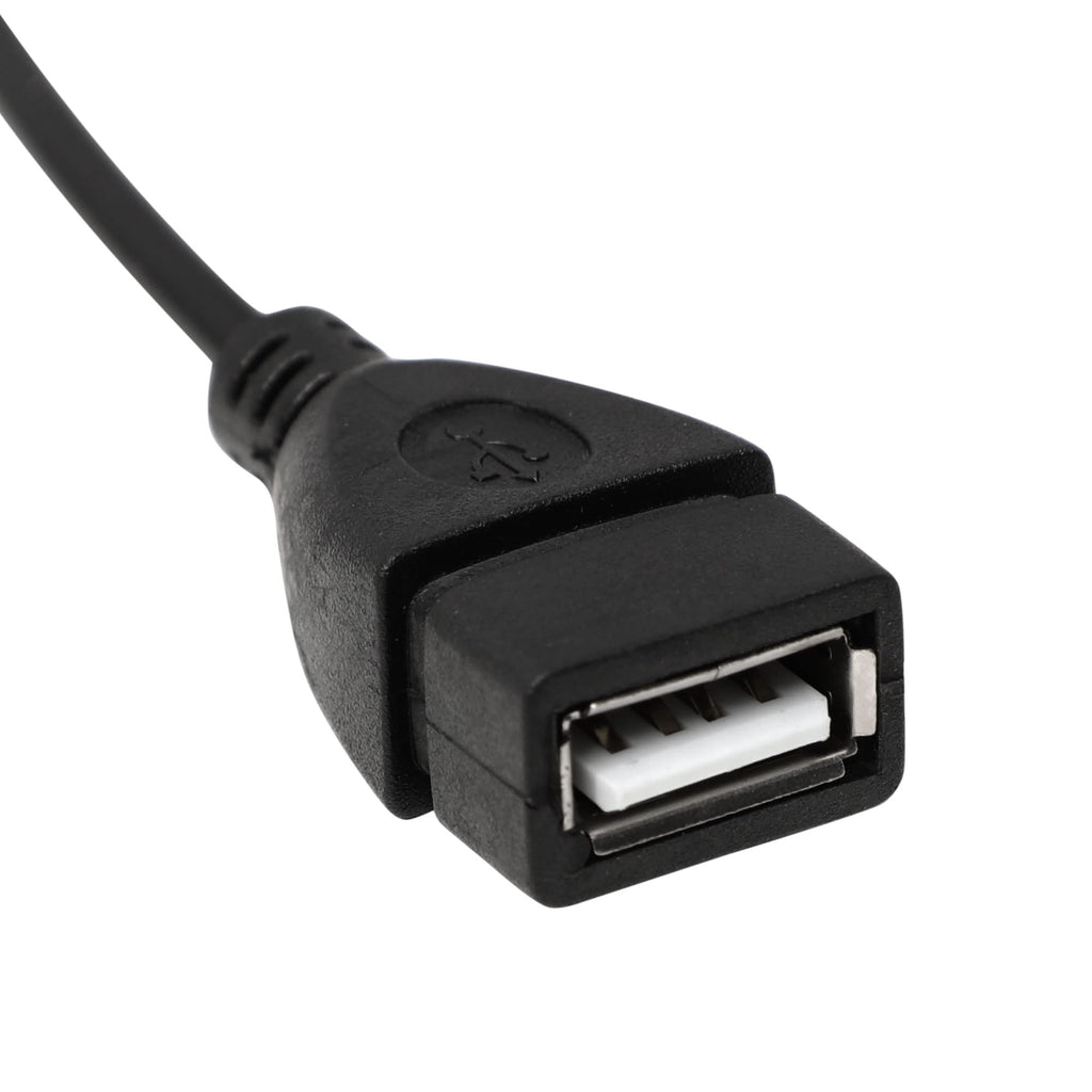 USB 2.0 Female to 3.5mm Male AUX Audio Cable 20cm – For Car GPS CD DVD AUX Port U-Disk Music Playback (Not a Headphone or Charging Adapter)