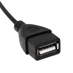 USB 2.0 Female to 3.5mm Male AUX Audio Cable 20cm – For Car GPS CD DVD AUX Port U-Disk Music Playback (Not a Headphone or Charging Adapter)