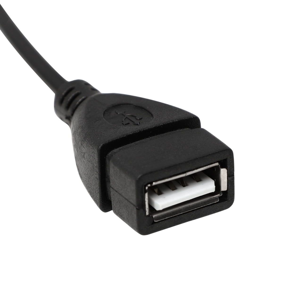USB 2.0 Female to 3.5mm Male AUX Audio Cable 20cm – For Car GPS CD DVD AUX Port U-Disk Music Playback (Not a Headphone or Charging Adapter)