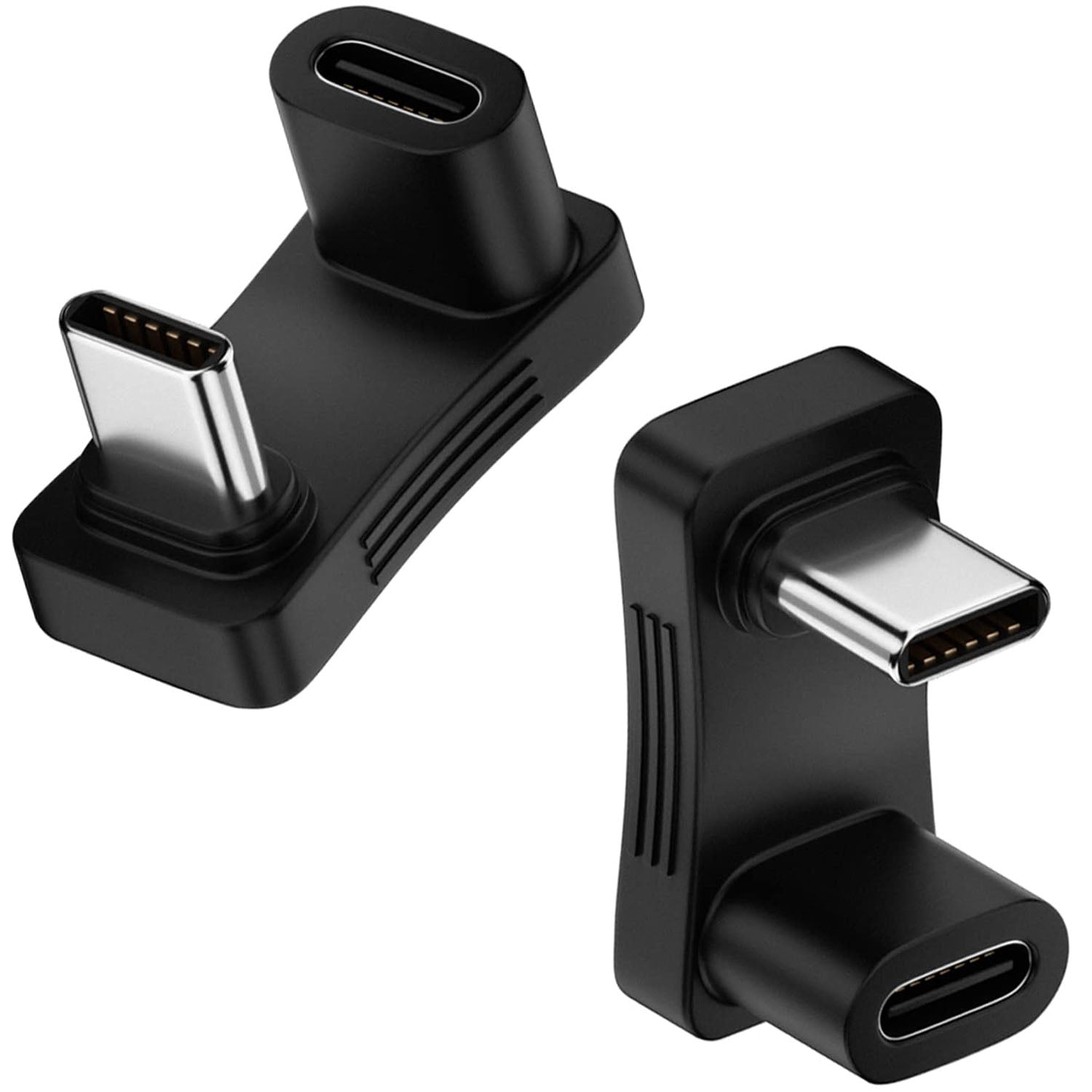180 Degree Angle USB C Adapter 180° U Shape Male to Female 10Gbps PD 100W Adapter Compatible with Steam Deck Switch Laptop Tablet Phone and More Type C Devices