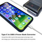 90 Degree USB C Female to USB Male Adapter Left and Right Angle Type C to USB A Charger Converter for iPhone Apple iWatch Watch Airpods iPad Air Mini and More